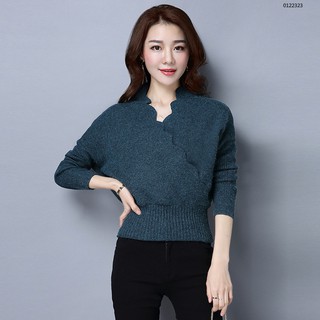 [ HÀNG ORDER] ÁO LEN CỔ V CHÉO SANG CHẢNH
