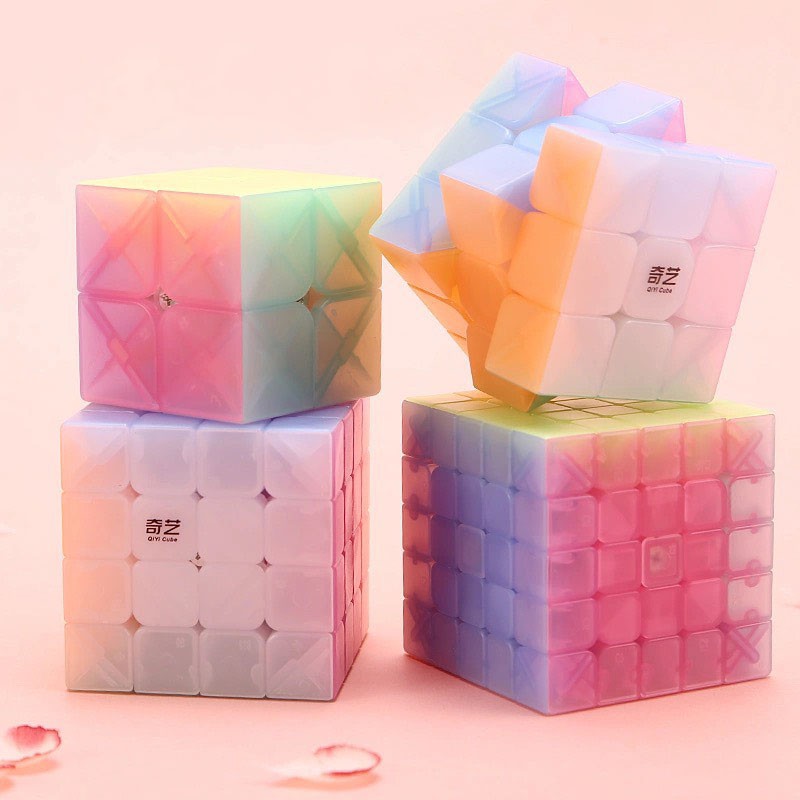 Bộ sưu tập Rubik 2X2 3x3 4X4 Jelly QiYi khối rubic cực đẹp