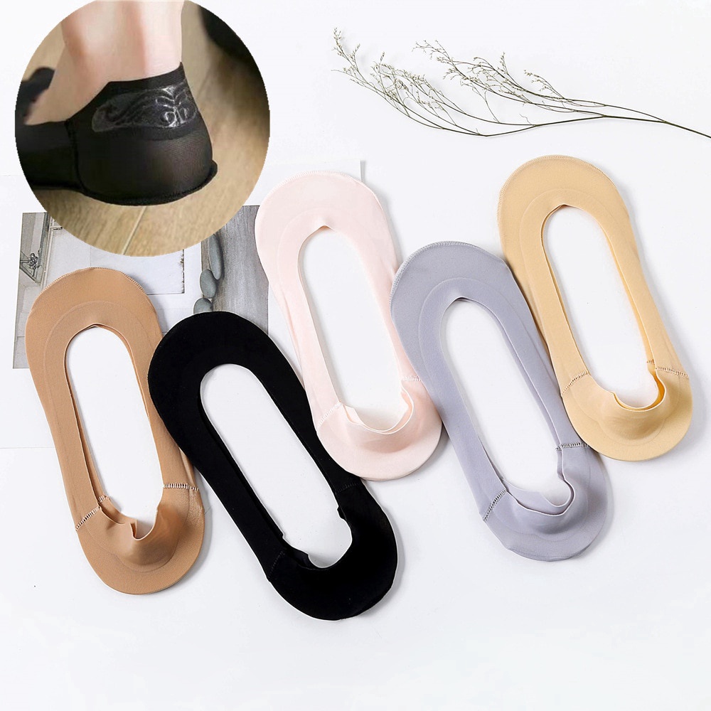 Vớ Cổ Thấp Bằng Silicone Chống Trượt Thời Trang Mùa Hè Cho Nữ