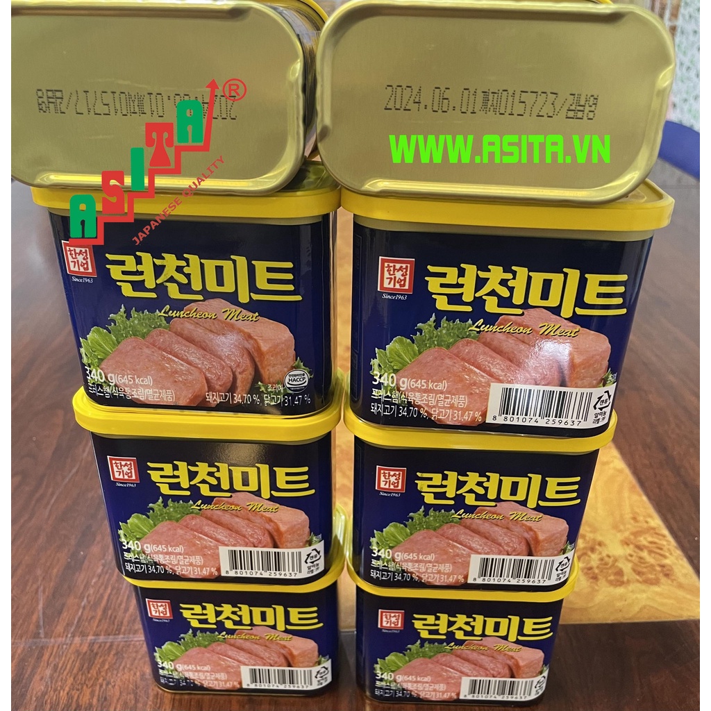 THỊT HỘP HÀN QUỐC 340g date 2024