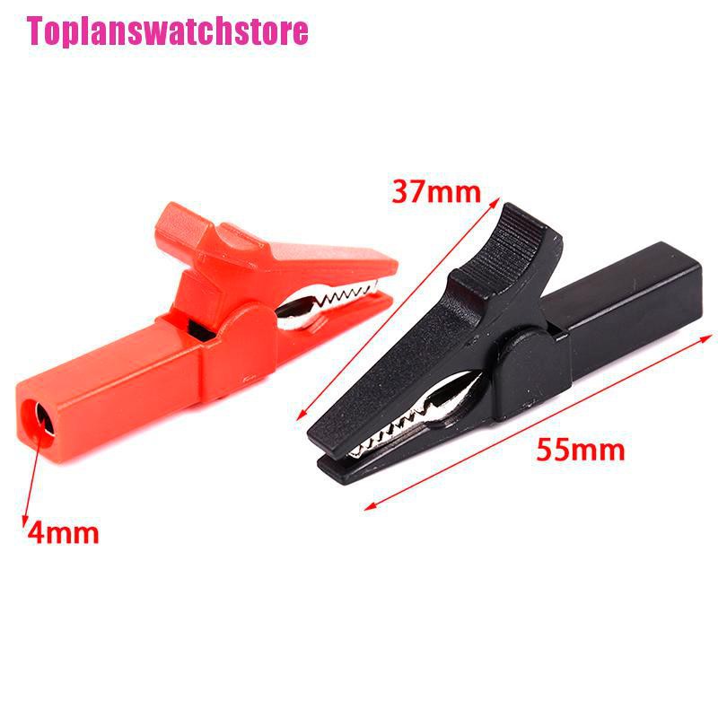 Set 4 Kẹp Cá Sấu 55mm + Dây Cáp Thử Điện 4mm