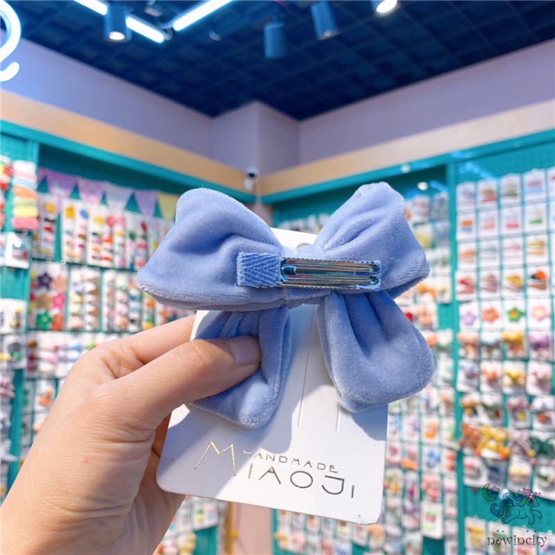 Kẹp Tóc Hai Mảnh Đính Nơ Dễ Thương Cho Bé Gái