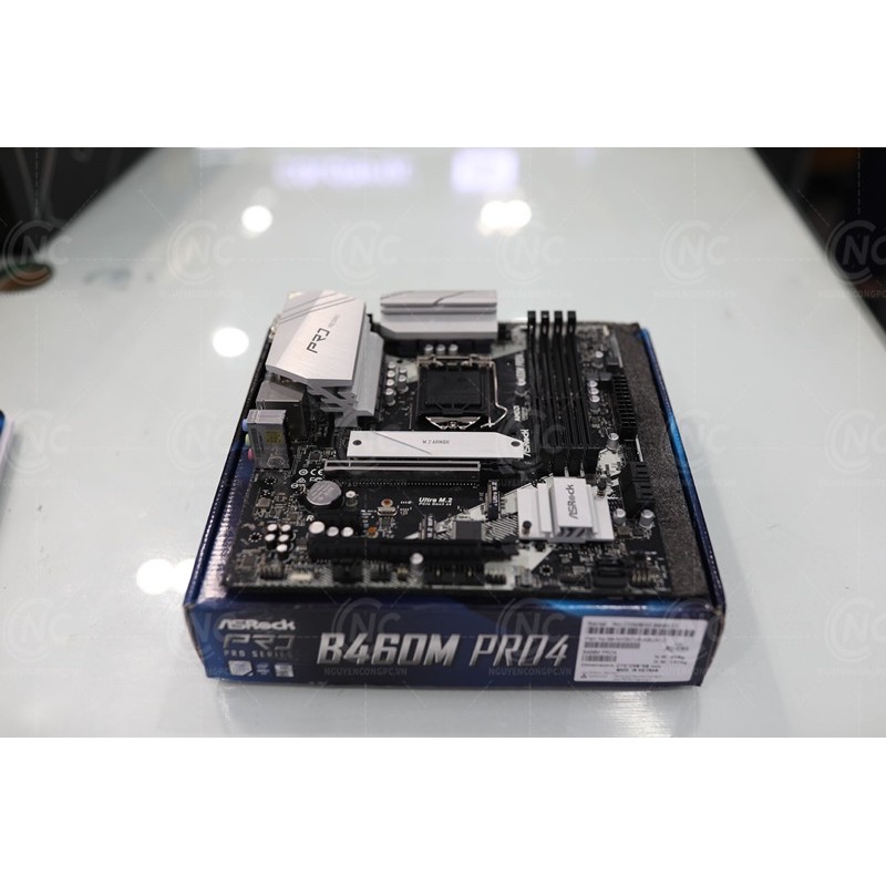 Mainboard ASROCK B460M PRO4 (Intel B460, Socket 1200, m-ATX, 4 khe Ram DDR4)