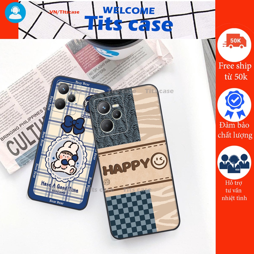 Ốp lưng Realme C35 in hình bò sữa, gấu be@r, cute cực  ĐỈNH -  cực CHẤT-  cực COOL
