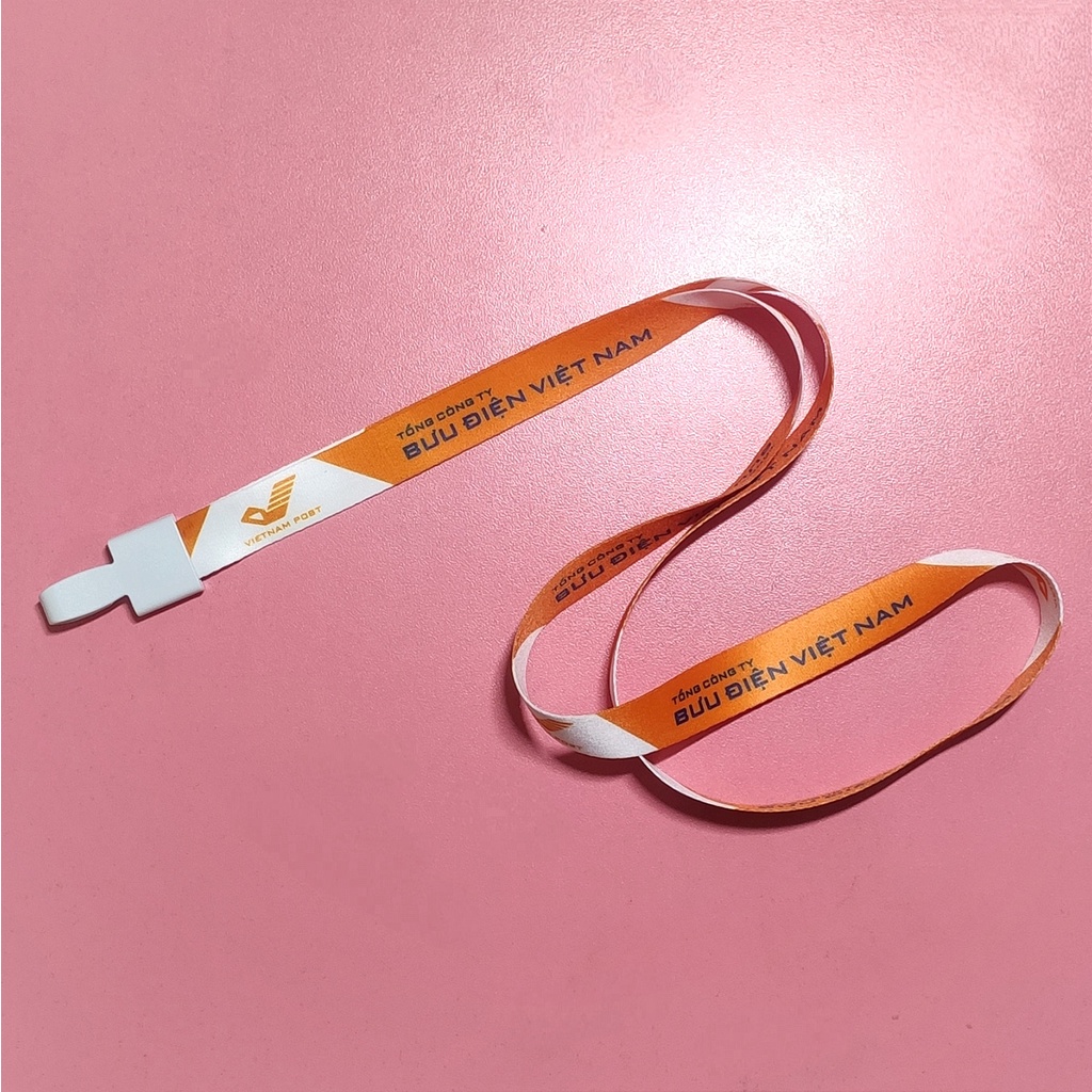 Combo 10 Dây đeo thẻ in logo, nội dung theo yêu cầu.