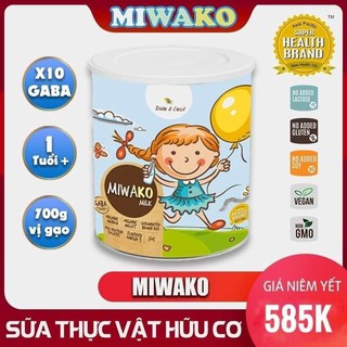 Sữa thực vật hữu cơ Miwako dành cho trẻ dị ứng đạm bò vị gạo hộp 700g