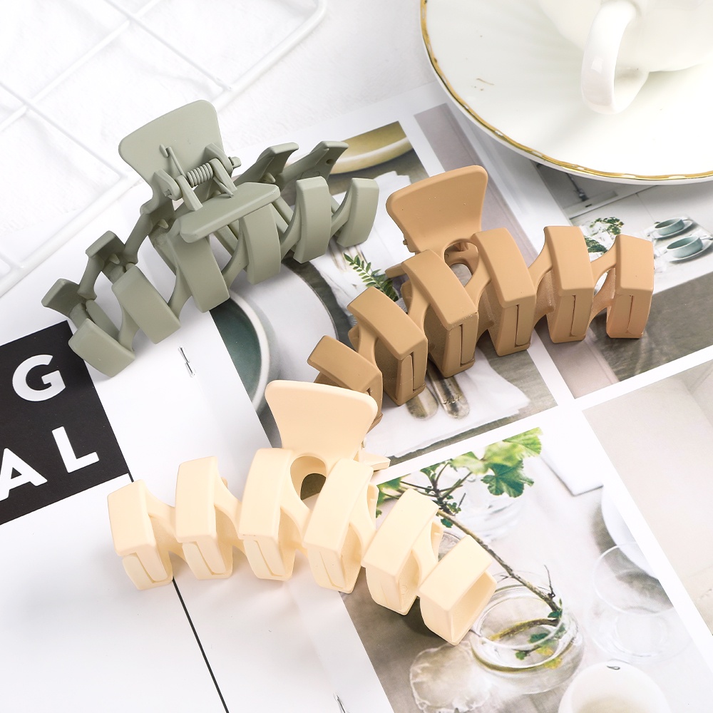 Kẹp tóc Haimeikang màu trơn ngọt ngào theo phong cách Hàn Quốc