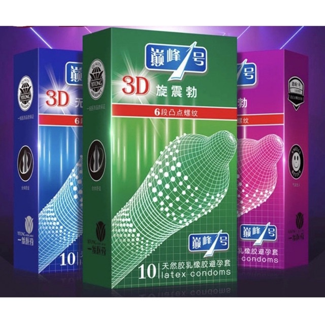 Bao Cao Su Gai 3D - Hộp 10 Cái