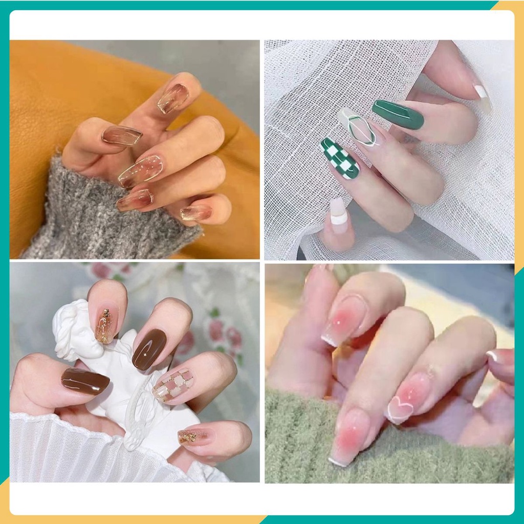 Móng tay giả kèm keo mẫu mới