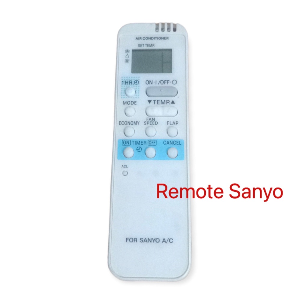 Điều khiển máy lạnh Sanyo nhiều loại  tặng cặp pin  Remote máy lạnh Sanyo