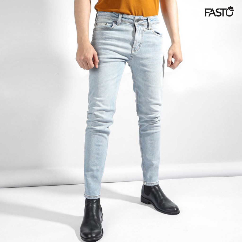 Quần Jean Nam xanh bạc JACOBS & COLE - Thời trang nam FASTO