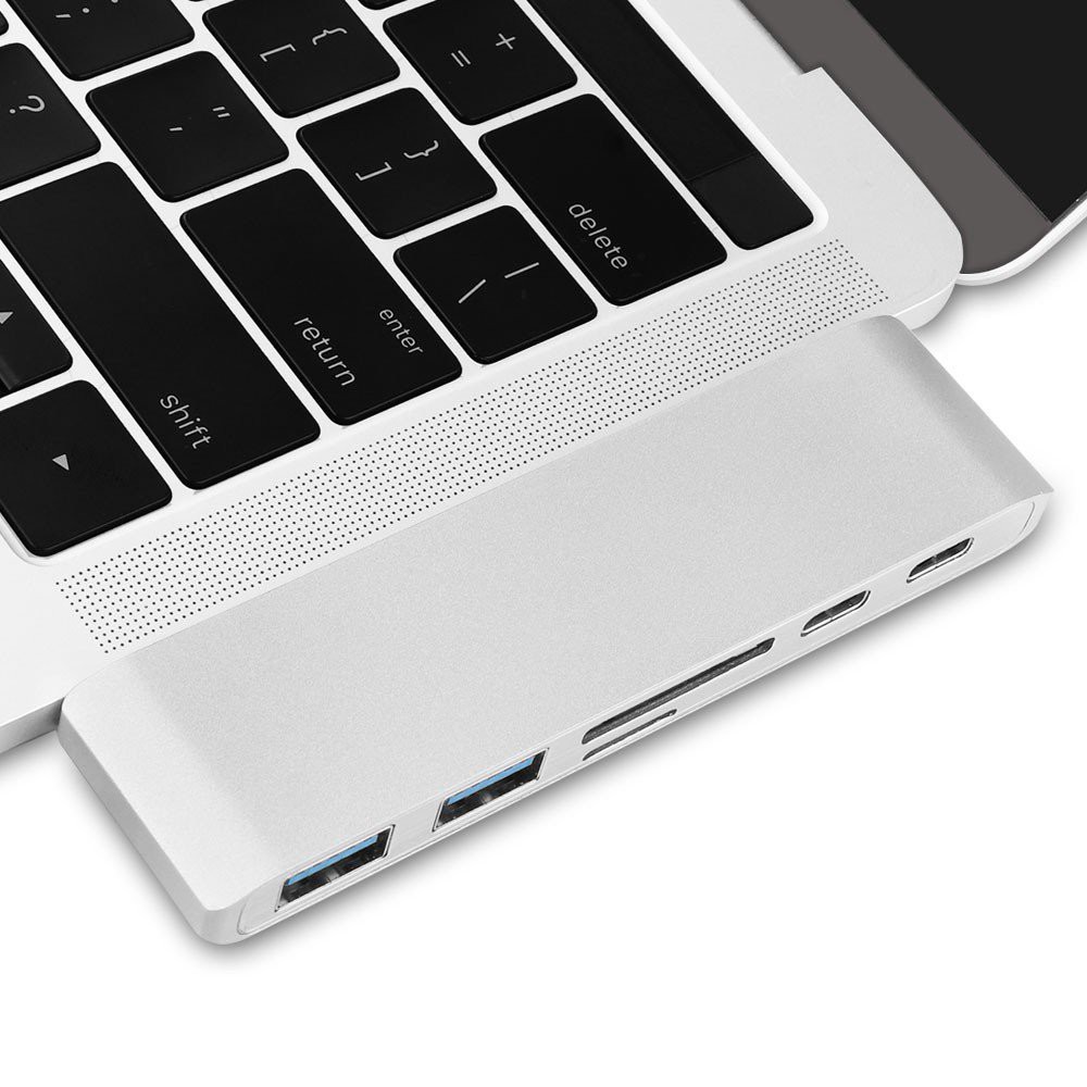 【Tất Cả Đều Tại Chỗ】USB C Hub 2 USB 3.0 Port Micro SD Type-C Adapter Charging&Reader For Macbook Pro 13 15 16 Mac Air 13 | BigBuy360 - bigbuy360.vn
