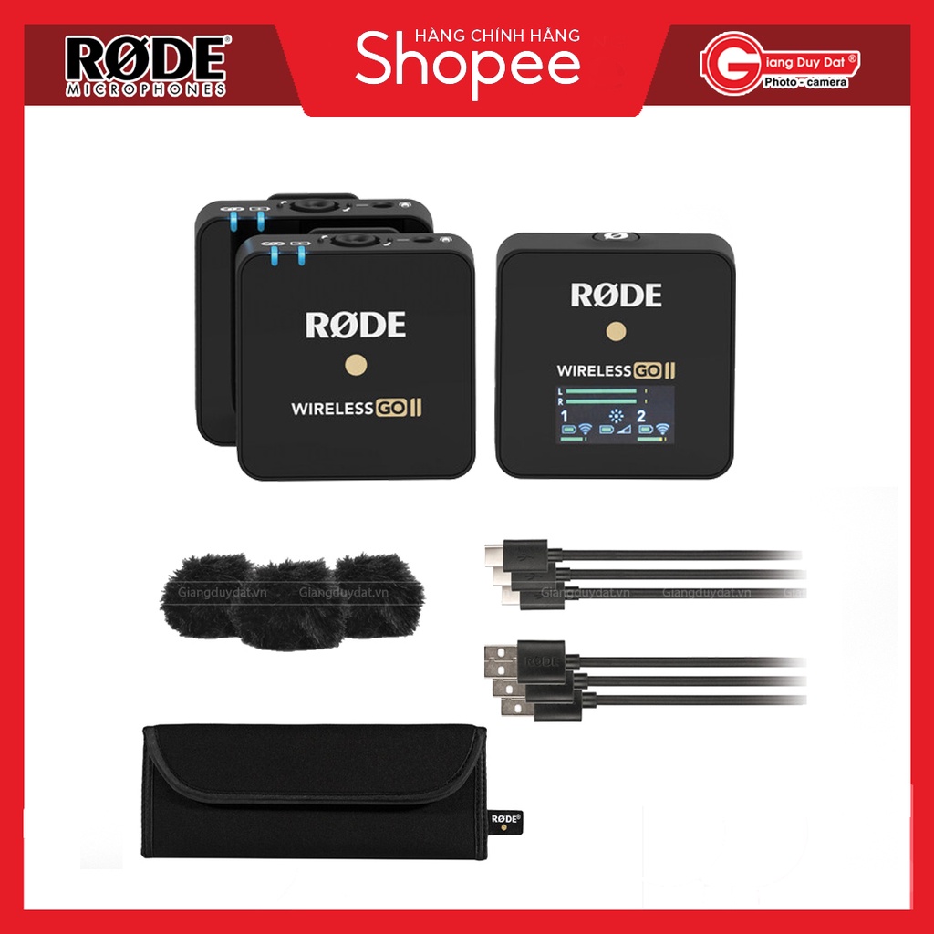 Microphone không dây Rode Wireless GO II - Bảo Hành 12 Tháng Chính Hãng RODE Việt Nam
