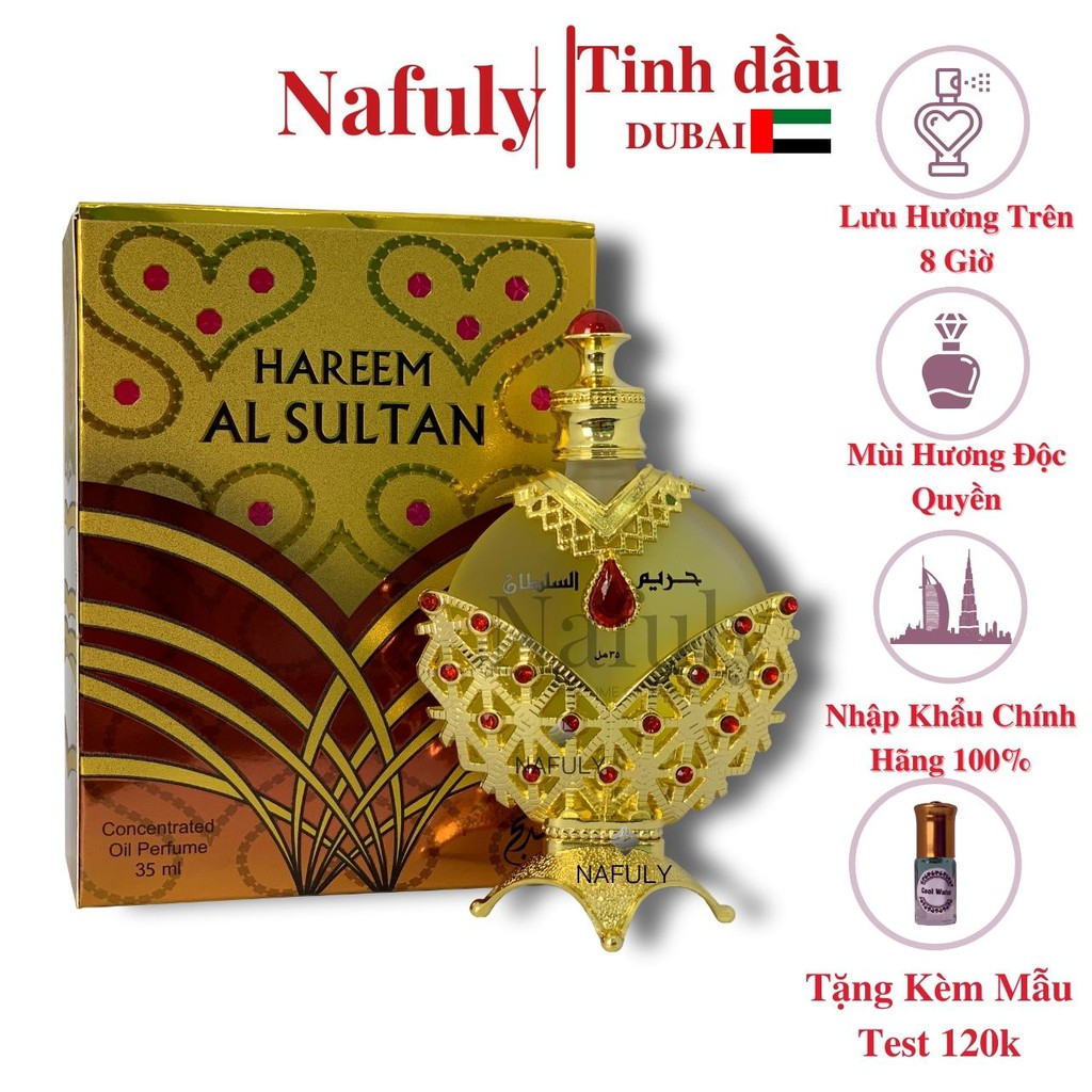 Tinh Dầu Nước Hoa Dubai Công Chúa Vàng Nữ Hoàng Đỏ Hareem Al Sultan Nội Địa Chính Hãng Cao Cấp Nam Nữ Giá Sỉ TPHCM 35ml