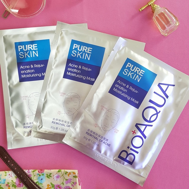 Combo 10 miếng  kiềm dầu Pure skin Bioaqua