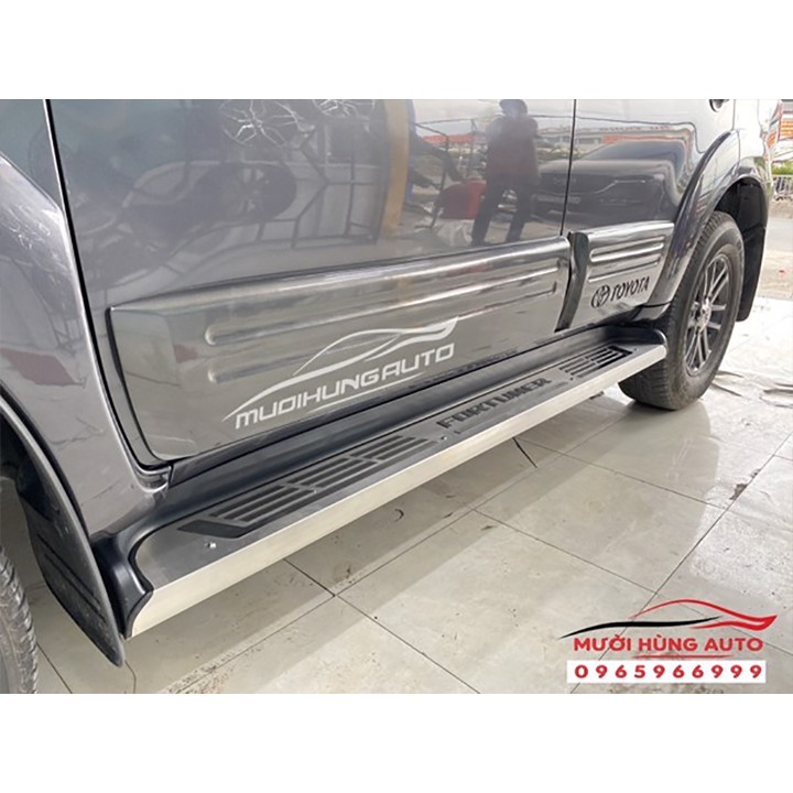 Ốp Bậc Lên Xuống - Ốp Bệ Bước Chân INOX Cao Cấp Dành Cho Xe Toyota Fortuner