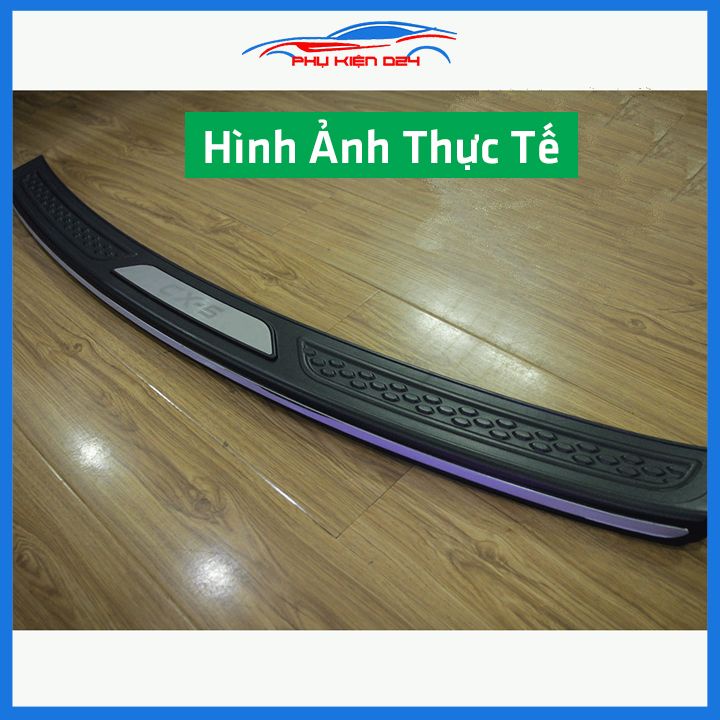 Ốp chống trầy cốp ngoài nhựa đen CX5, CX-5 2018-2019-2020-2021-2022-2023 hàng loại 1 dán cốp sau chống xước trang trí xe