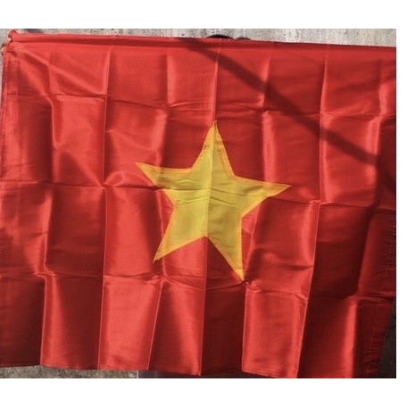 Lá cờ Việt Nam, Cờ Tổ Quốc 70x1,05m, Vải Phi Bóng Dày Cao Cấp, 2 MẶT