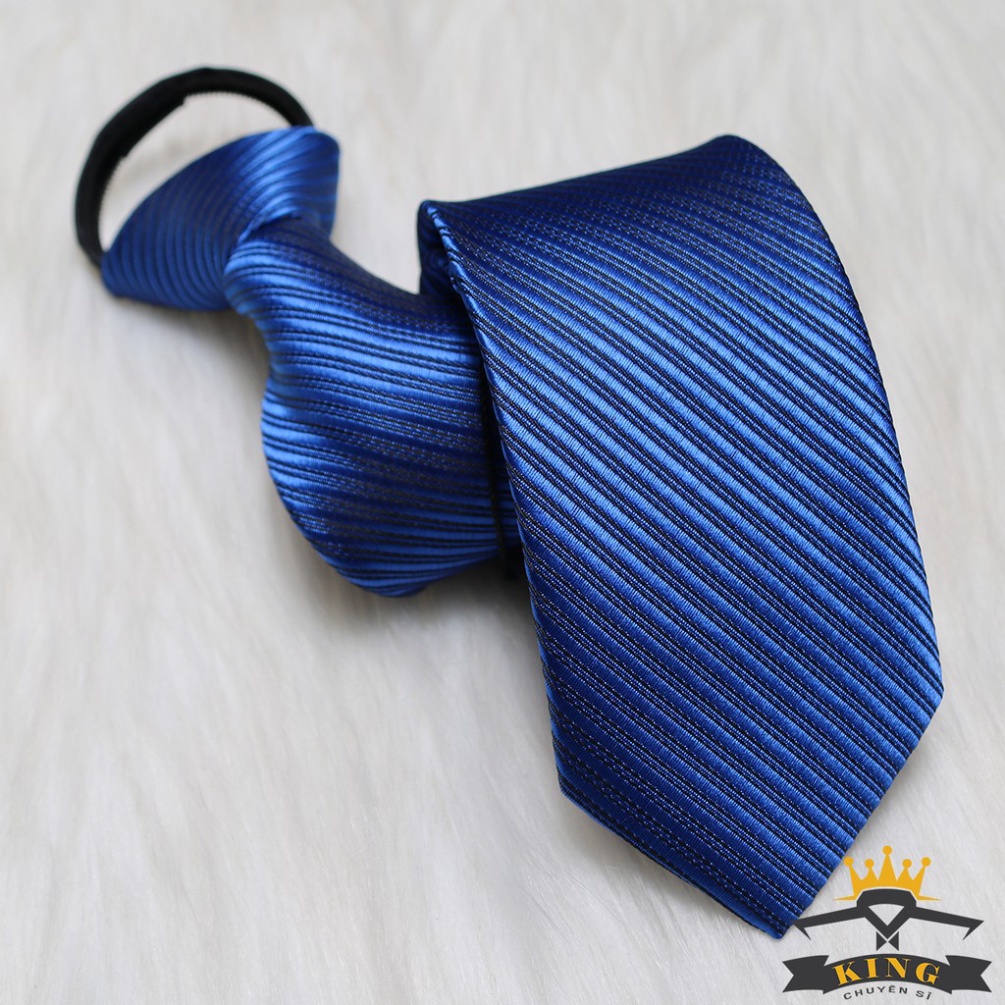 Cà Vạt Nam Thắt Sẵn KING Cavat Công Sở Bản Nhỏ 6cm, Caravat Cao Cấp ( C021 )