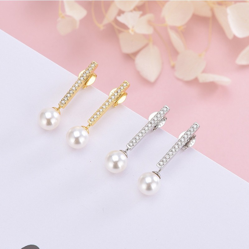 Hoa Tai Bạc S925 Đính Ngọc Trai Thời Trang Dành Cho Nữ A0020