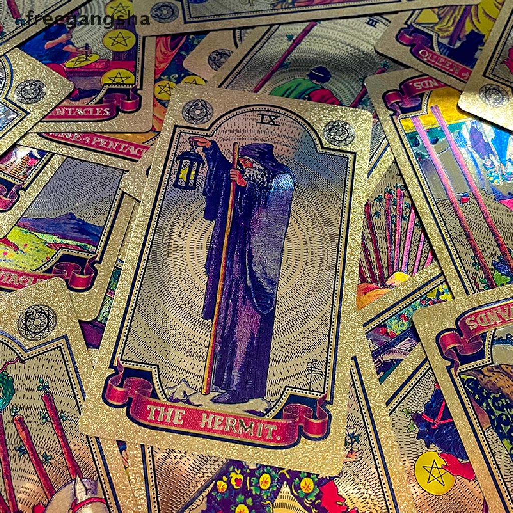 Bài tarot mạ đồng PVC chống thấm nước chống mài mòn chất lượng cao
