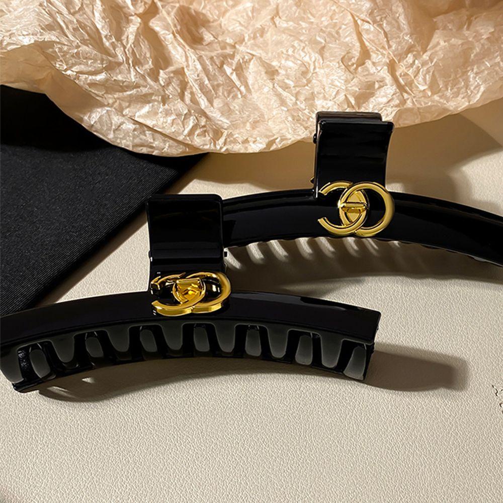 Kẹp Tóc Đuôi Ngựa Bằng Acrylic Kiểu Dáng Đơn Giản Ngọt Ngào Cho Nữ Giá Đỡ