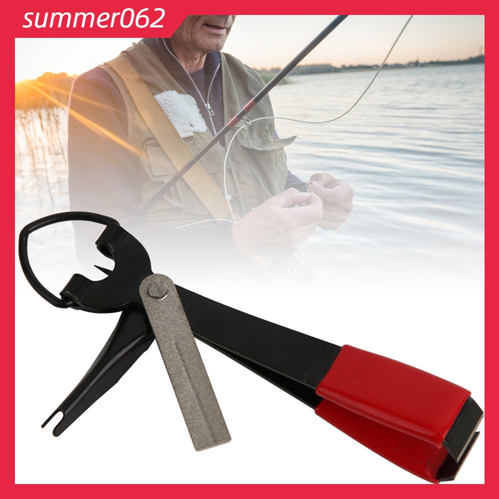 Summer062 Kim loại Máy cắt dây câu cá Fly R buộc Dây Clipper Kềm cắt nhanh Dụng cụ thắt nút nhanh Dây buộc móng tay Knotter Tackle Phụ kiện