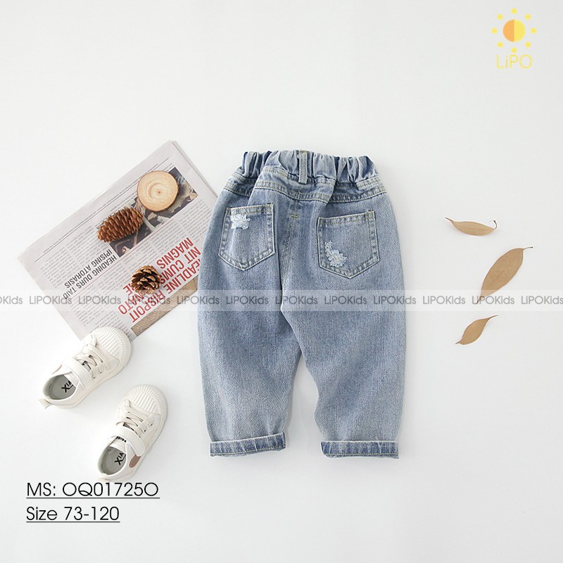 QUẦN JEANS RÁCH DK093 CHO BÉ - OQ017