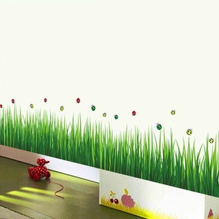 Decal dán tường Vườn cỏ lá xanh 01