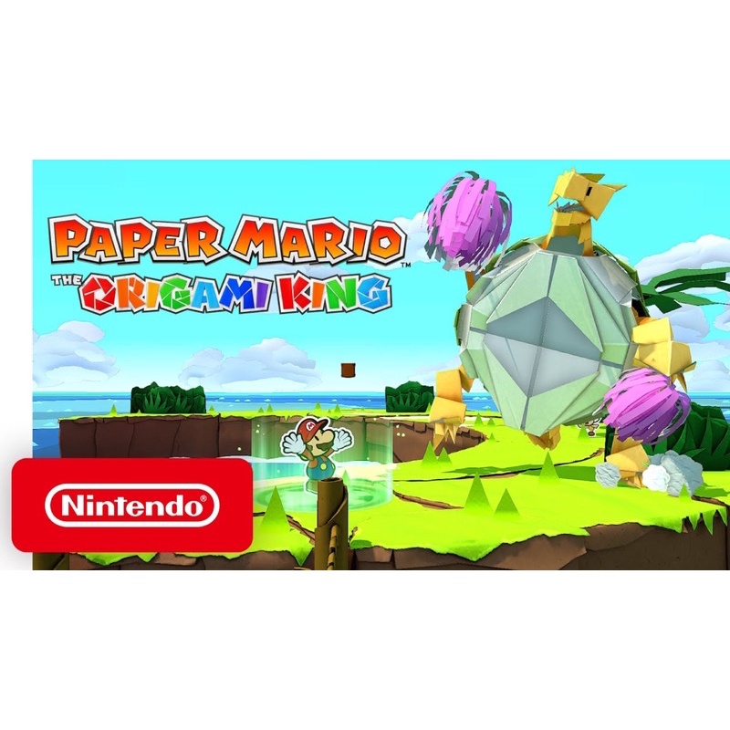 Đĩa game nintendo switch : Paper Mario: The Origami King! - like new