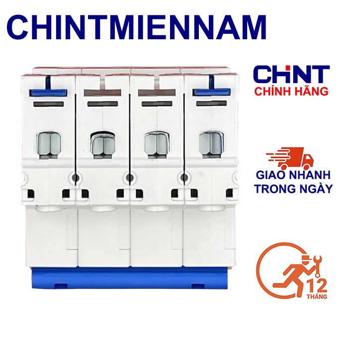 Cầu Dao Aptomat An Toàn MCB NXB-63 4P 32A-63A 4 Pha 6Ka Hãng CHINT Hàng chính hãng xuất khẩu