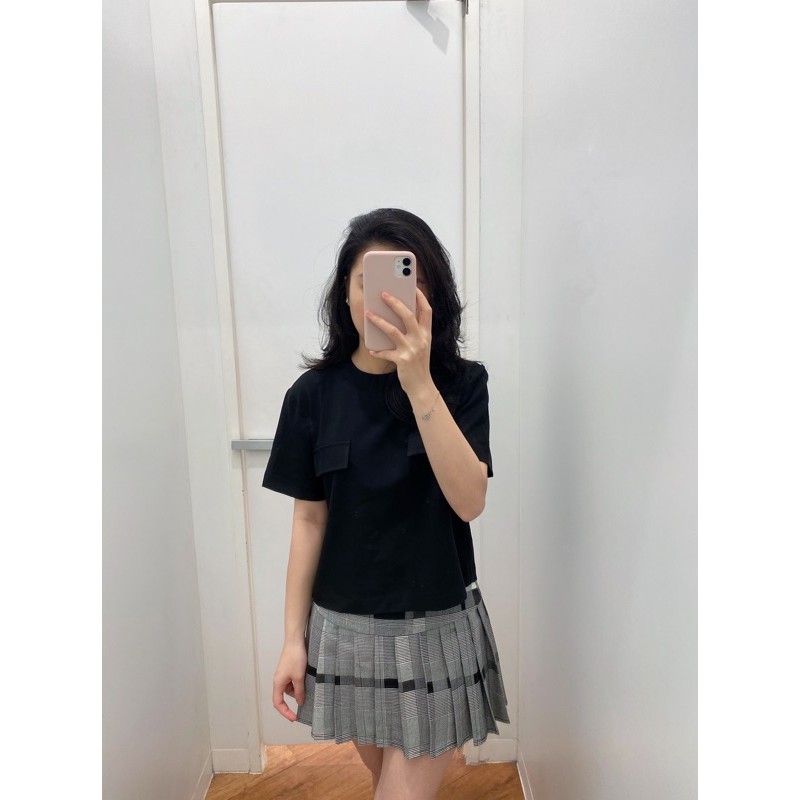 Amelia Top / Áo thun 2 túi form lửng