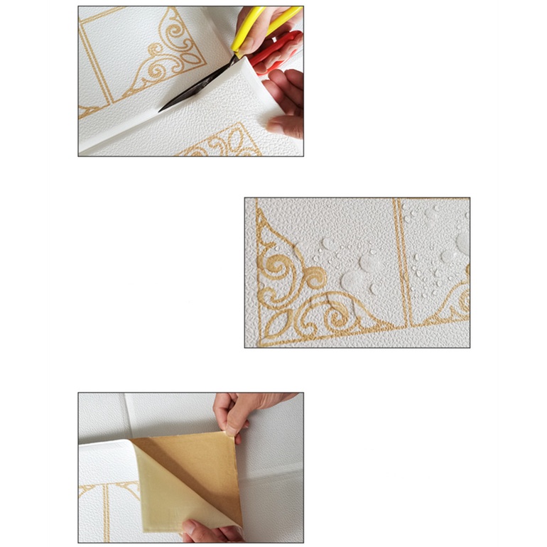 Giấy Dán Trần Nhà Tự Dính 3D Chống Thấm Nước Trang Trí Đa Ứng Dụng