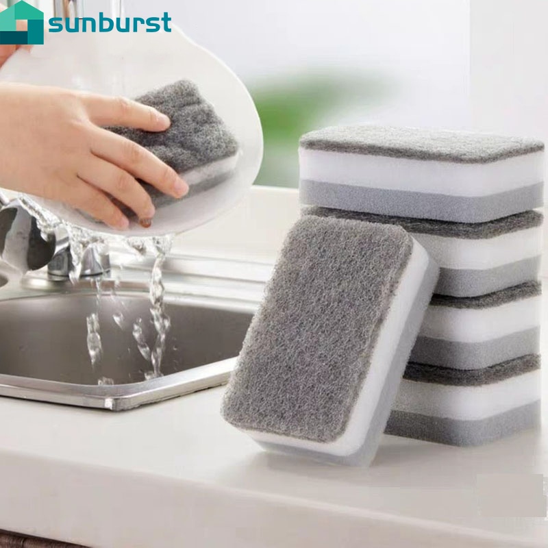 Set 5 miếng bọt xốp rửa chén hai mặt tiện lợi