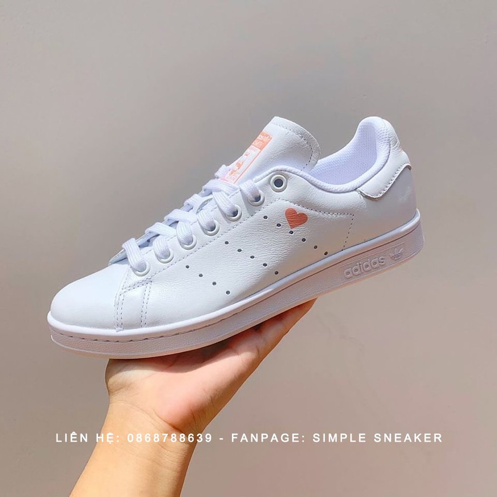 Giày Adidas Stan Smith 🔥FREESHIP🔥 Adidas Stan Smith Valentine Nữ Chính Hãng-Giày Stan Smith Trái Tim -[FW6227]