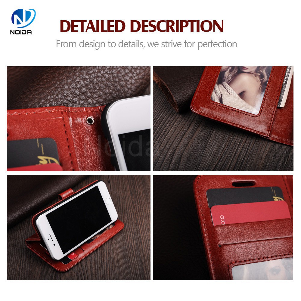 Bao da có ngăn đựng thẻ cho For iPhone 12 13 Mini Pro Max