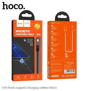 Cáp sạc nhanh nam châm micro usb - Hoco U76 - HĐH Android