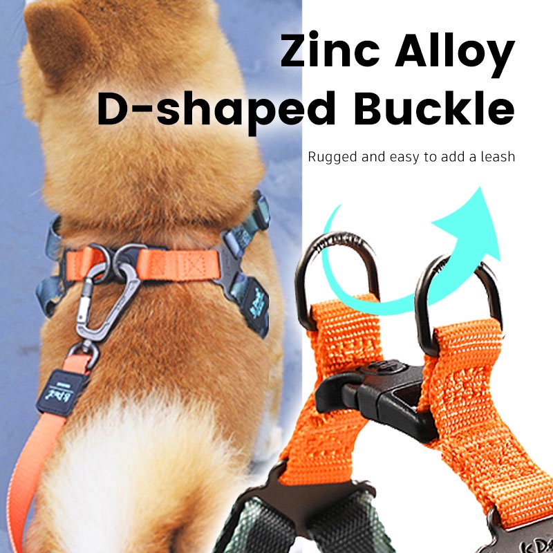 HamshMoc Dây Dắt Thú Cưng Đi Dạo Bằng Nylon Mềm Có Thể Điều Chỉnh Thoải Mái Hình Bàn Chân