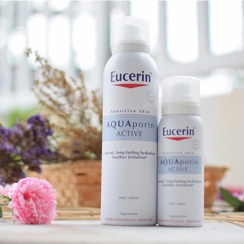 Xịt khoáng Eucerin 150ml dưỡng ẩm cho da - Eucerin Aqua Porin Active Mist Spray 150ml