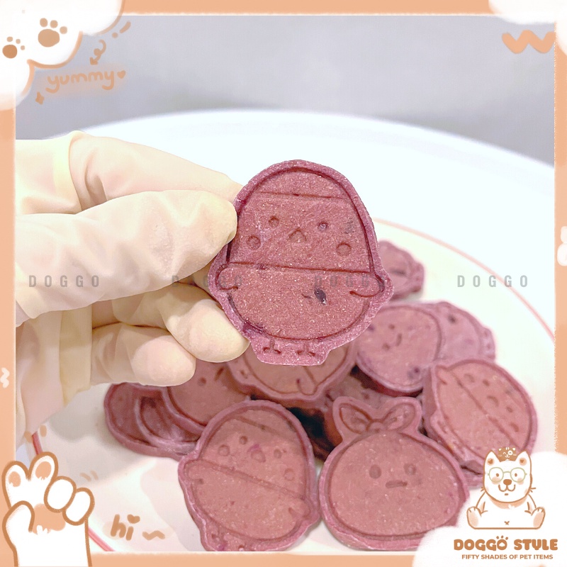 Treat Bánh Thưởng Cho Chó Thịt Heo Và Khoai Tím Sấy Khô DOGGO Homemade Không Chất Bảo Quản 50G Thức Ăn Cho Chó Thú Cưng