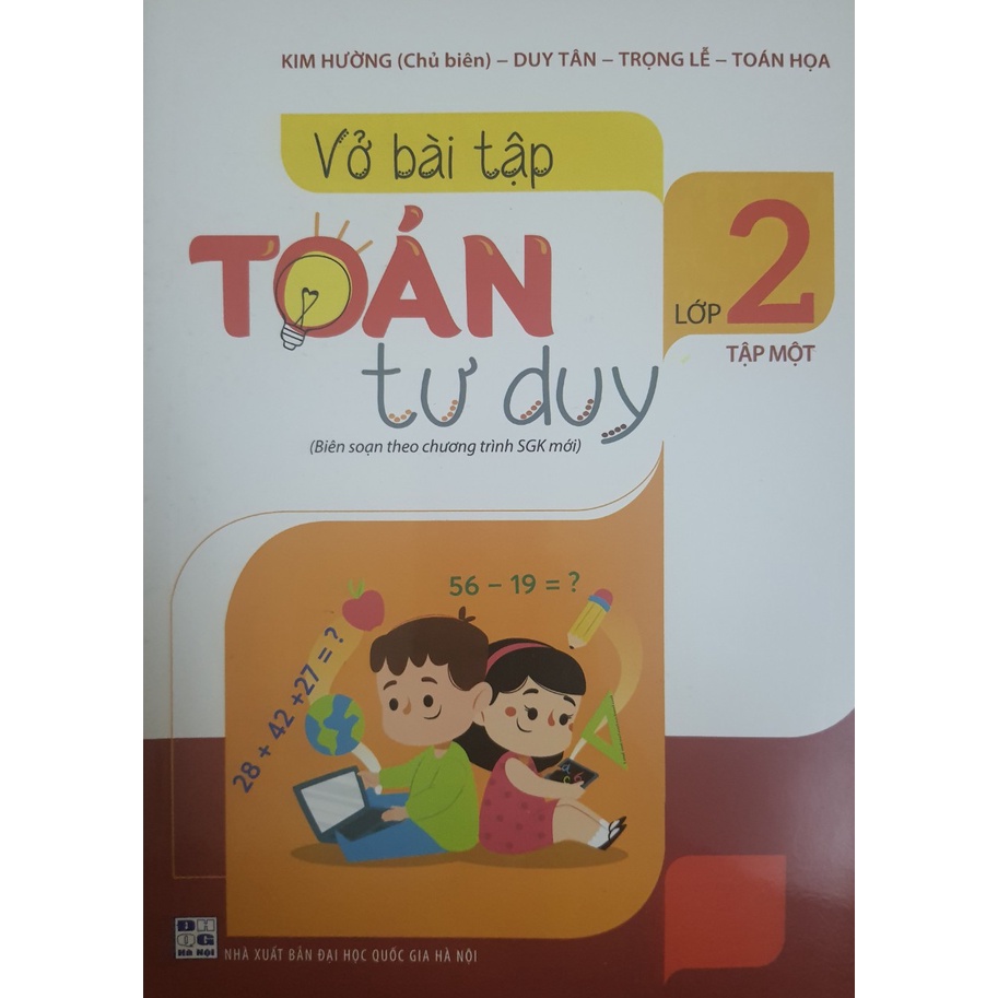 Sách - Combo Vở bài tập Toán tư duy lớp 2 (Hai tập) - Biên soạn theo chương trình SGK mới
