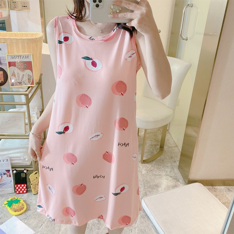 [Mã WASTUP giảm 10% tối đa 30K đơn 99K] Váy ngủ cộc tay thun sữa mềm mát siêu dễ thương [VN02 | BigBuy360 - bigbuy360.vn