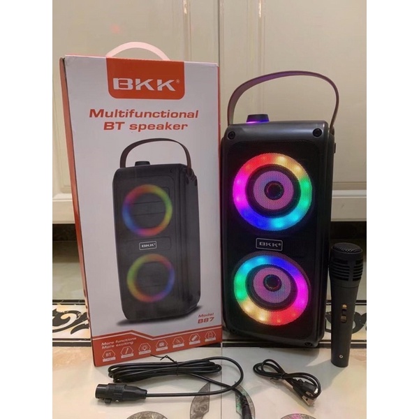 Loa Nghe Nhạc Xách Tay Bluetooth BKK B87 Loa Karaoke Di Động Không Dây Mini