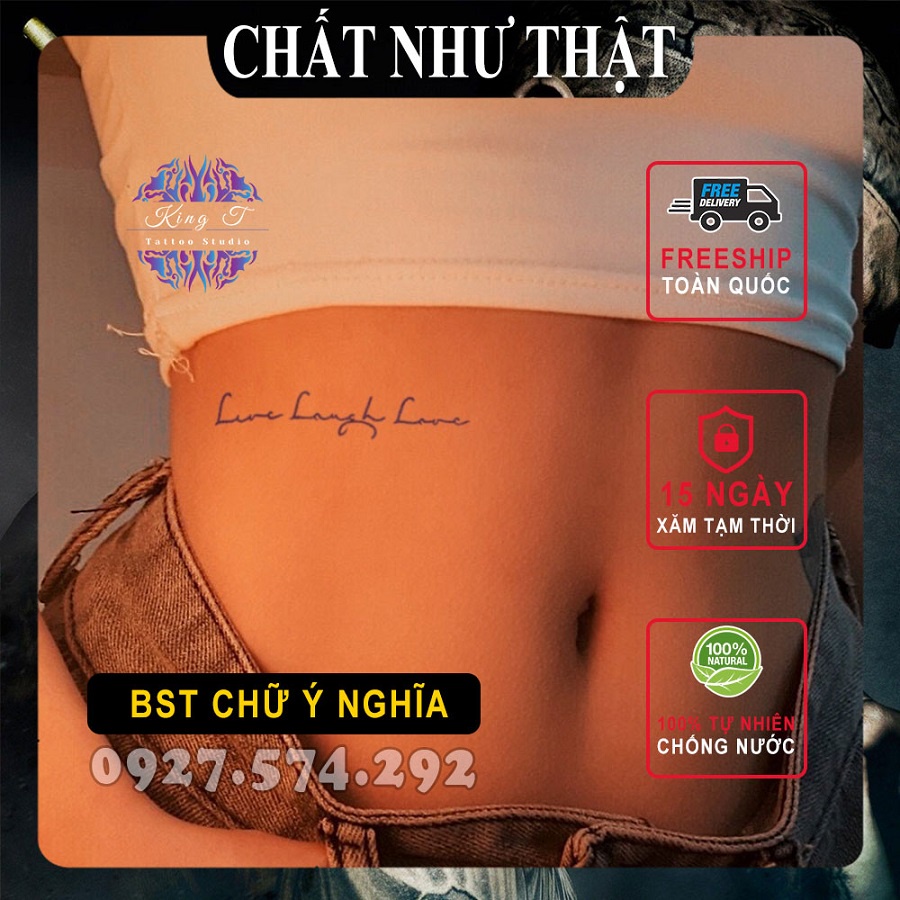 Xăm Dán Tạm Thời 15 Ngày CHẤT NHƯ THẬT, 100% Tự Nhiên Và Chống Nước