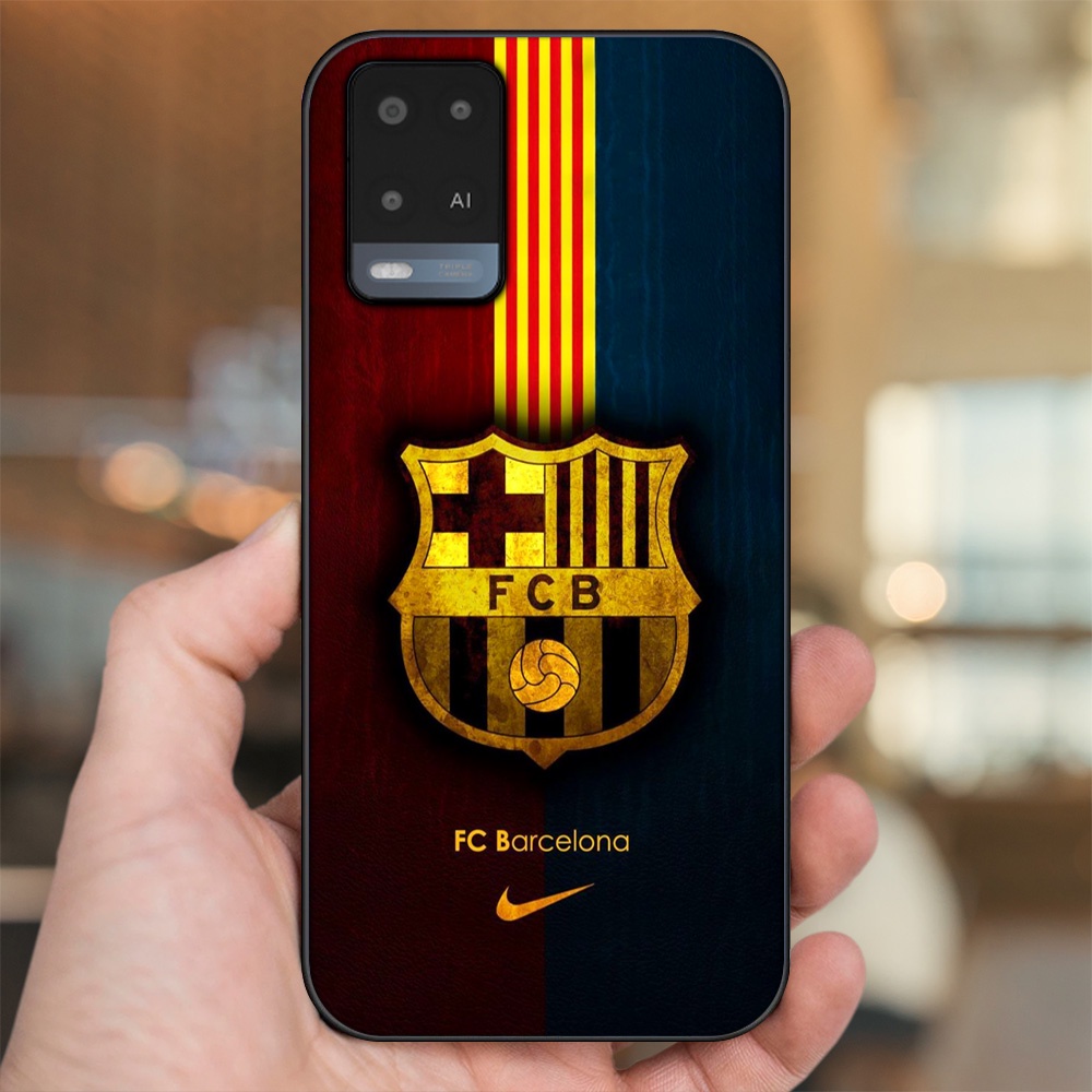 Ốp lưng Oppo A54 4G, A54 5G viền đen in hình Barcelona Barca