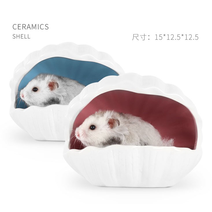 Nhà ngủ vỏ sò cho hamster, sóc, nhím,chinchilla