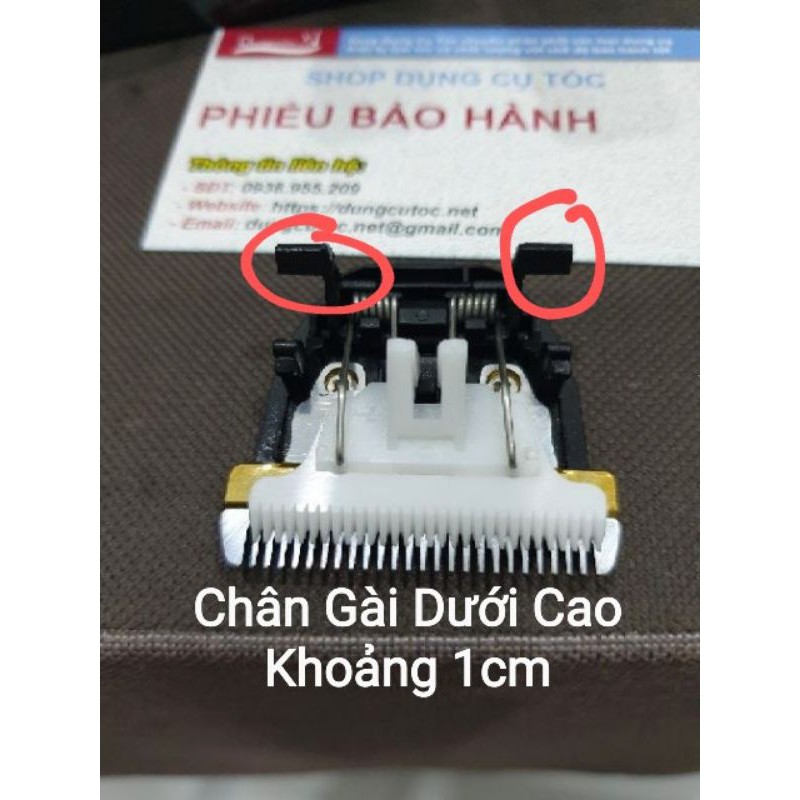 Lưỡi Sứ Tông Đơ Và Lưỡi Thép Carbon Cho Tông Đơ Pin Sạc.(Loại Chân Gài Ngắn Và Dài)