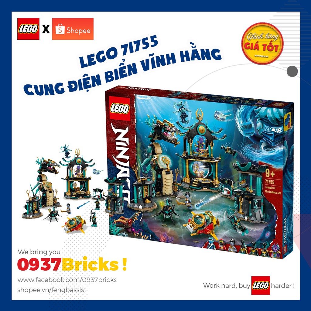 LEGO chính hãng Ninjago 71755 Temple of the Endless Sea Đền thần biển sâu