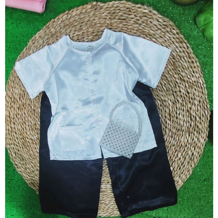 Bộ bà ba tay ngắn quàn đen dành cho bé trai và bé gái