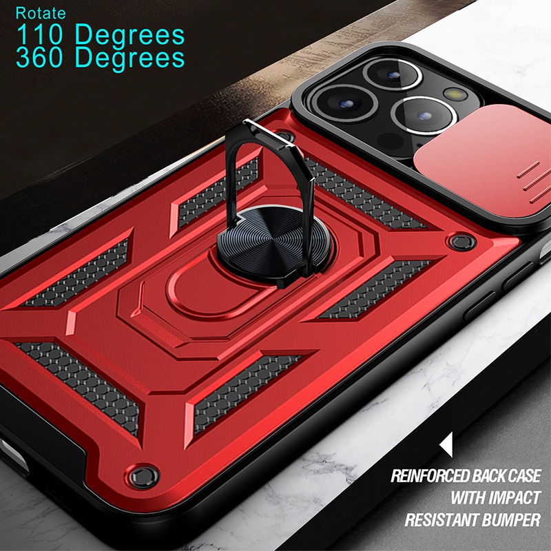 Ốp Điện Thoại Chống Rơi Có Giá Đỡ Bảo Vệ Camera Cho iPhone 13 iPhone 13 Pro Max 13 Mini iPhone 11 iPhone 12 iPhone 7 Plus 8 Plus
